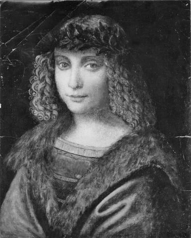 Mayer — Leonardo da Vinci - seguace - sec. XVI - Ritratto di giovane uomo — insieme
